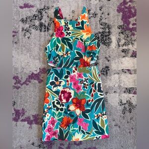 Zara vibrant floral skort romper!